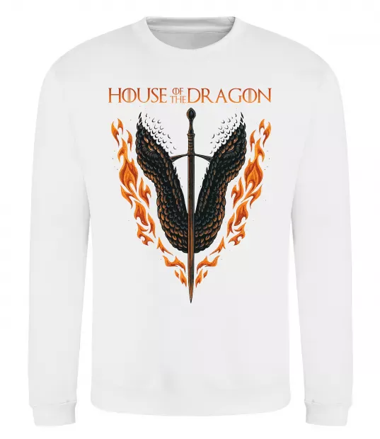 Світшот Дім дракона Білий фото