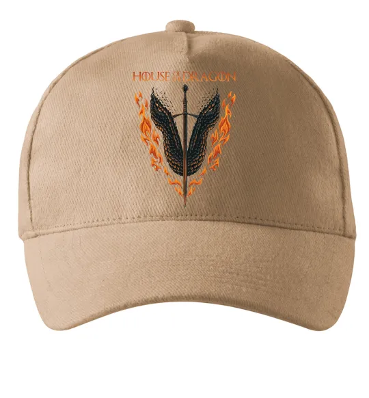 Кепка Дім дракона Песочный фото