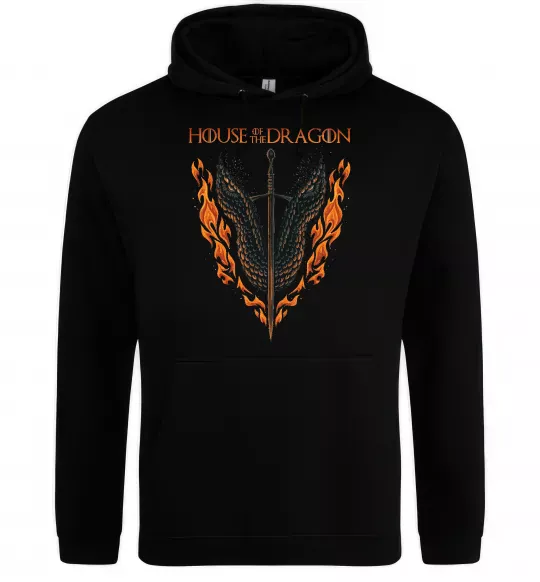 Мужская толстовка (худи) Дім дракона Черный фото