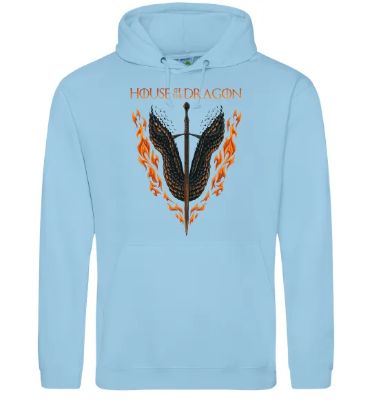 Мужская толстовка (худи) Дім дракона Голубой фото