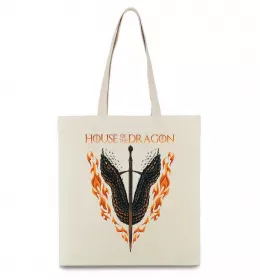 Еко-сумка Дім дракона Бежевий фото