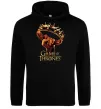Чоловіча толстовка (худі) Гра престолів корона Чорний фото