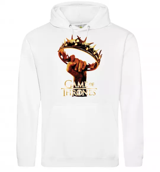 Чоловіча толстовка (худі) Гра престолів корона Білий фото