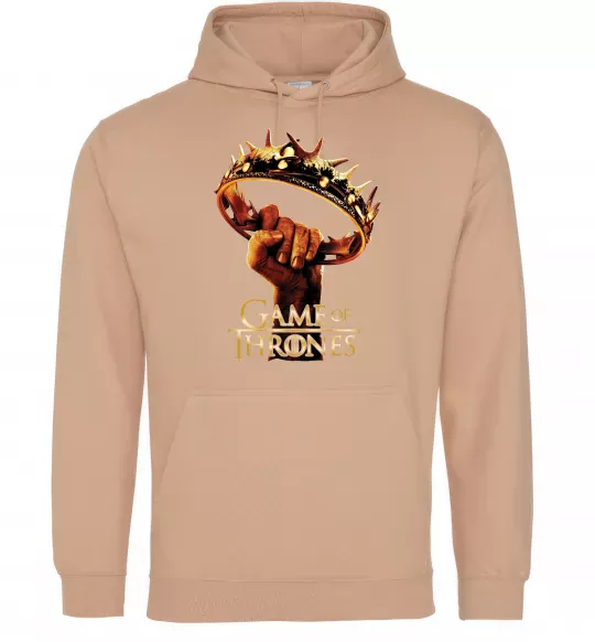 Жіноча толстовка (худі) Гра престолів корона Пісочний фото