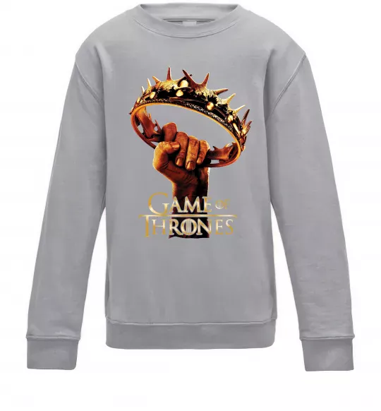 Дитячий світшот Гра престолів корона Сірий меланж фото