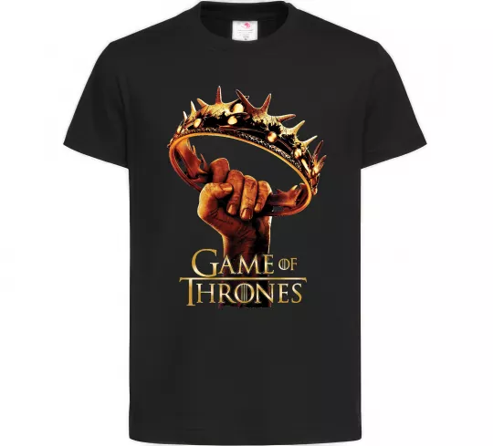 Детская футболка Гра престолів корона Черный фото
