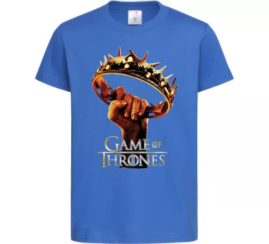 Детская футболка Гра престолів корона Ярко-синий фото