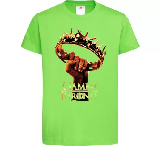 Детская футболка Гра престолів корона Лаймовый фото