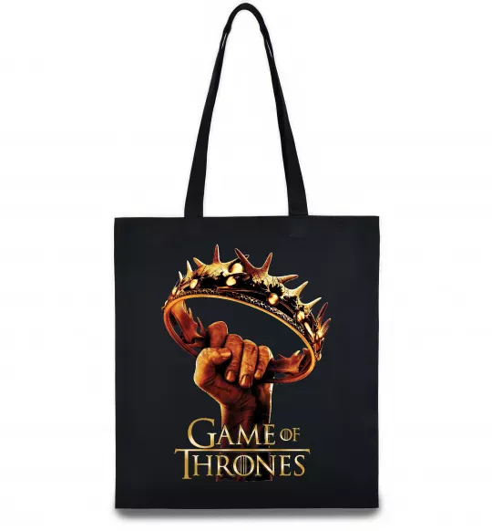 Еко-сумка Гра престолів корона Чорний фото