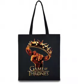 Еко-сумка Гра престолів корона Чорний фото