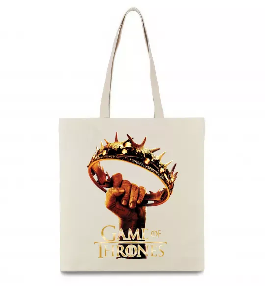 Еко-сумка Гра престолів корона Бежевий фото