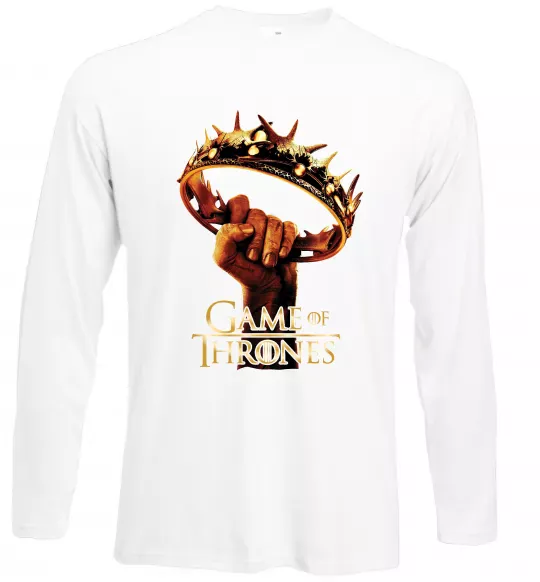 Лонгслів Гра престолів корона Білий фото