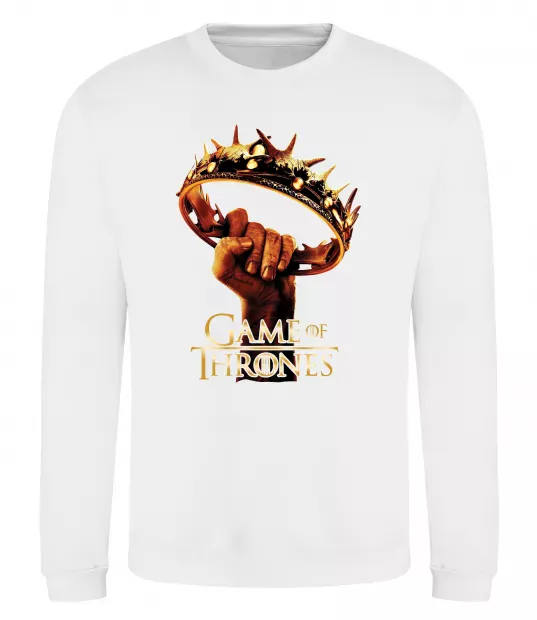 Світшот Гра престолів корона Білий фото