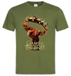 Чоловіча футболка Гра престолів корона Оливковий фото