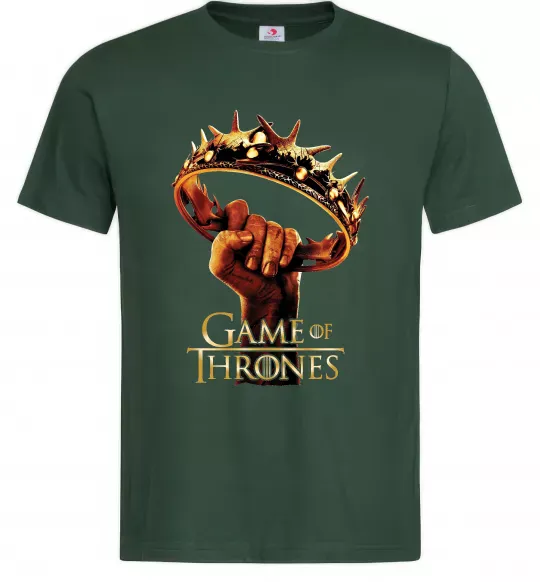 Чоловіча футболка Гра престолів корона Темно-зелений фото