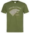 Чоловіча футболка Winter is coming Гра престолів Оливковий фото