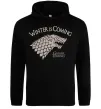 Чоловіча толстовка (худі) Winter is coming Гра престолів Чорний Чоловіча толстовка (худі) Winter is coming Гра престолів Чорний фото