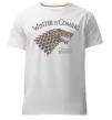 Чоловіча преміум футболка Winter is coming Гра престолів Білий фото