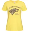 Жіноча футболка Winter is coming Гра престолів Лимонний фото