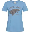 Жіноча футболка Winter is coming Гра престолів Блакитний фото