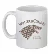 Чашка керамическая Winter is coming Гра престолів Белый фото