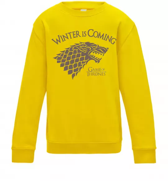Детский Свитшот Winter is coming Гра престолів Солнечно желтый фото