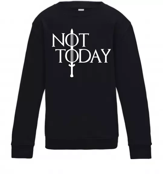 Детский Свитшот Game of thrones Not today Черный фото