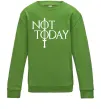 Детский Свитшот Game of thrones Not today Лаймовый фото