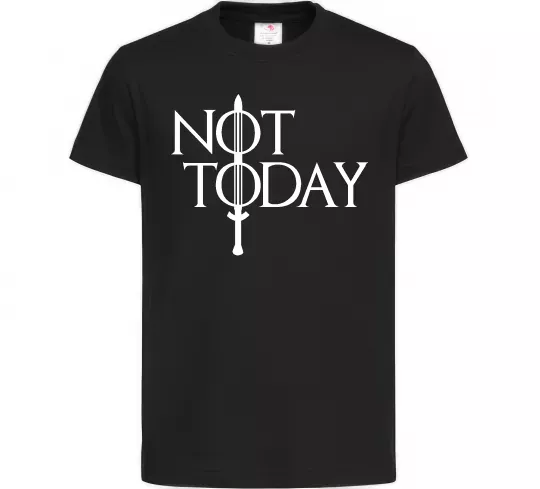 Дитяча футболка Game of thrones Not today Чорний фото