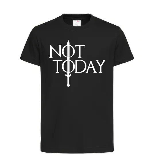 Детская футболка Game of thrones Not today Черный фото