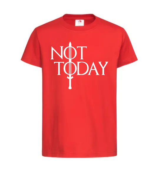 Детская футболка Game of thrones Not today Красный фото
