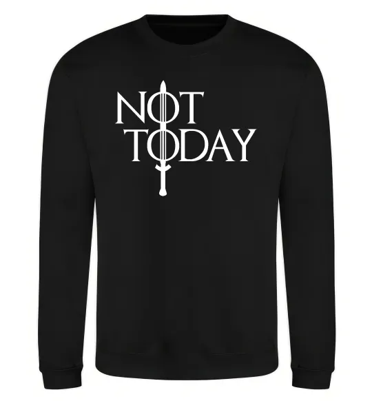 Світшот Game of thrones Not today Чорний фото