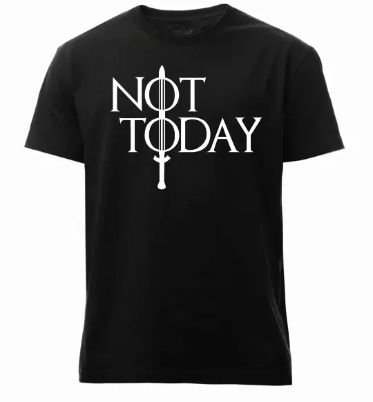 Мужская премиум футболка Game of thrones Not today Черный фото