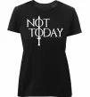 Женская премиум футболка Game of thrones Not today Черный фото