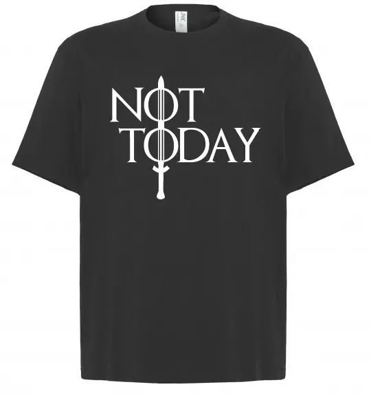 Футболка Оверсайз Game of thrones Not today Чорний фото