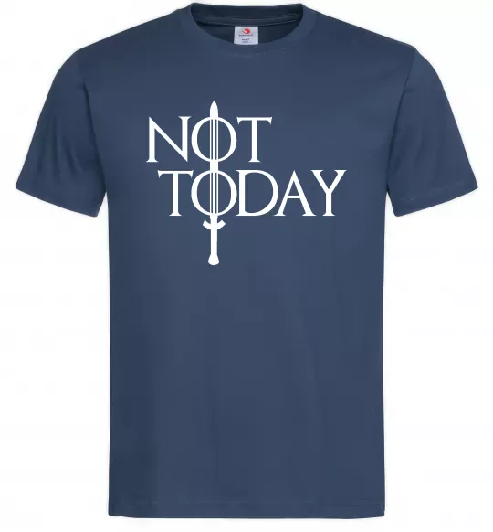 Мужская футболка Game of thrones Not today Темно-синий фото