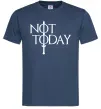 Мужская футболка Game of thrones Not today Темно-синий фото