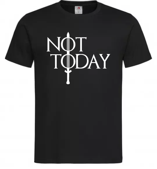 Мужская футболка Game of thrones Not today Черный фото