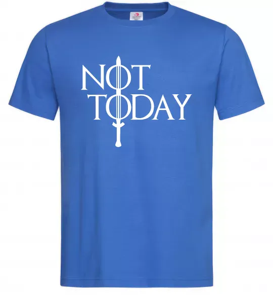 Мужская футболка Game of thrones Not today Ярко-синий фото