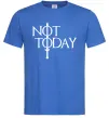 Мужская футболка Game of thrones Not today Ярко-синий фото