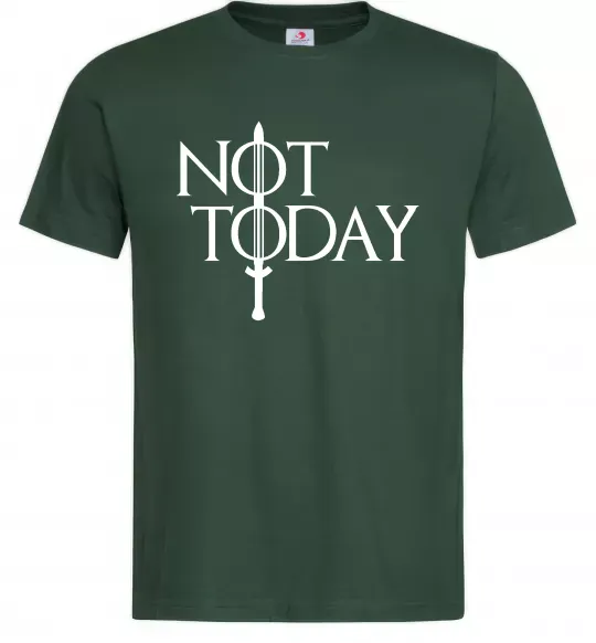 Мужская футболка Game of thrones Not today Темно-зеленый фото