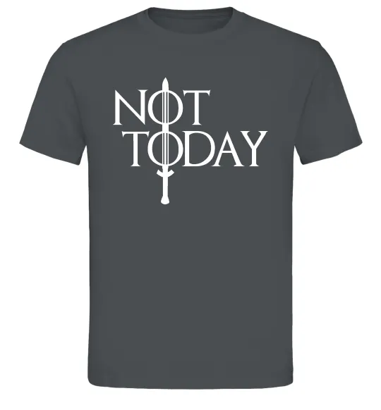 Мужская футболка Game of thrones Not today Графит фото