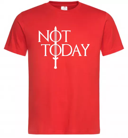 Мужская футболка Game of thrones Not today Красный фото