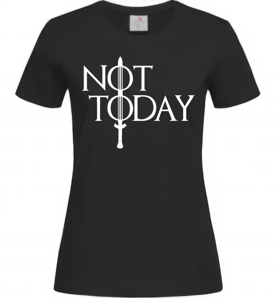 Жіноча футболка Game of thrones Not today Чорний фото