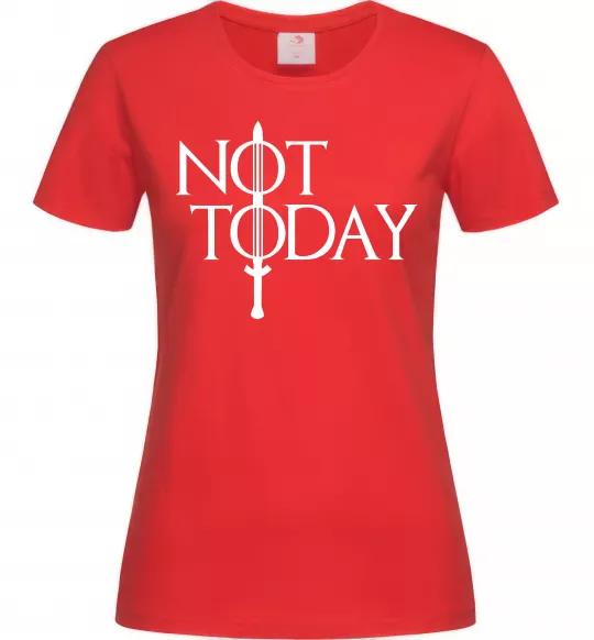Жіноча футболка Game of thrones Not today Червоний фото