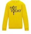 Детский Свитшот Game of thrones Not today Солнечно желтый фото