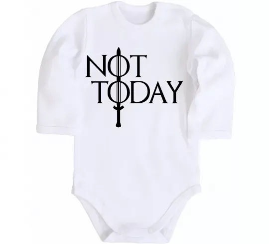 Детский боди Game of thrones Not today Белый фото