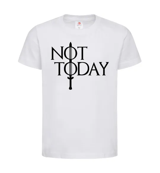 Детская футболка Game of thrones Not today Белый фото