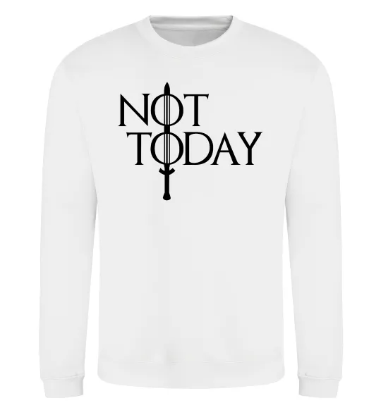 Світшот Game of thrones Not today Білий фото