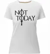 Женская премиум футболка Game of thrones Not today Белый фото